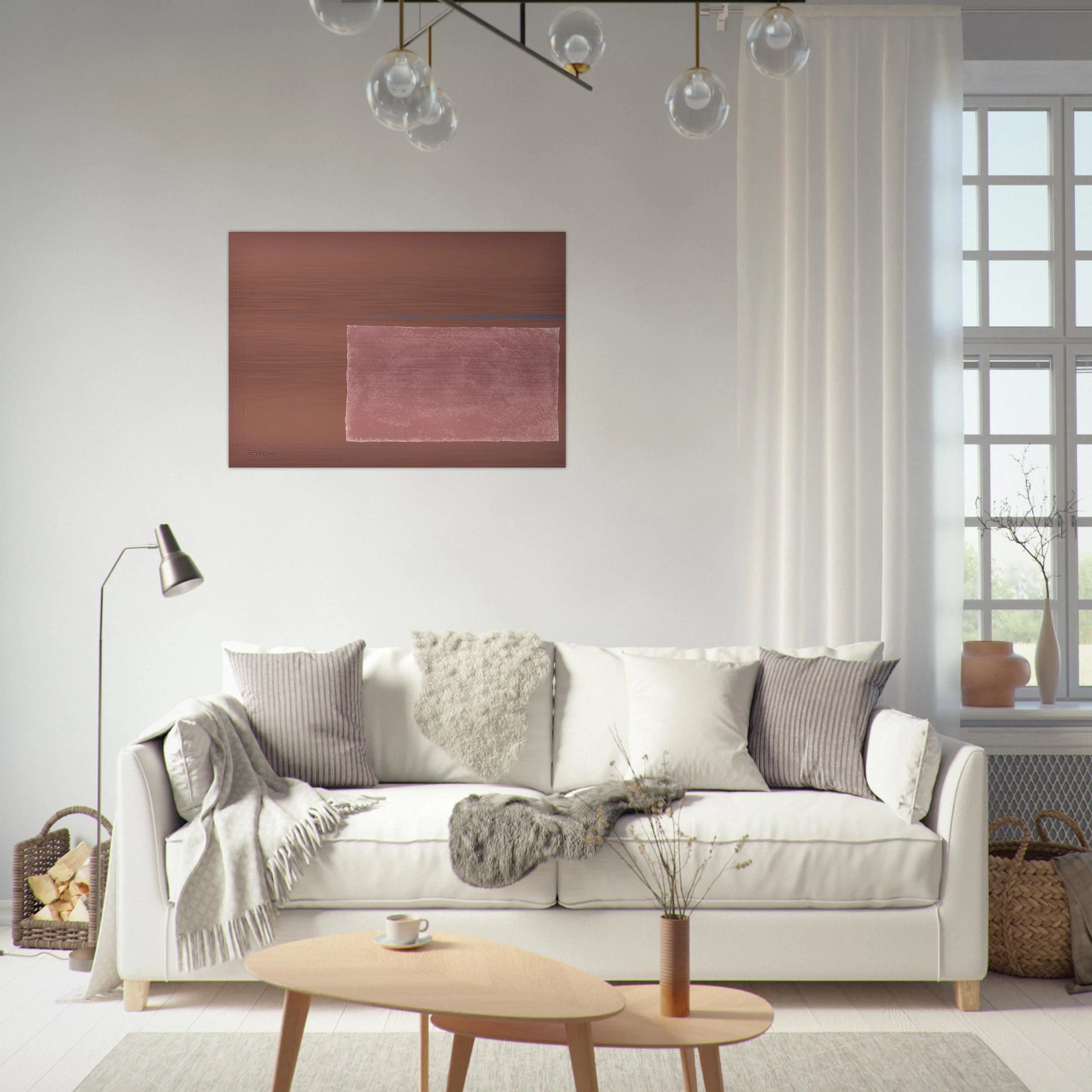 Spartan Sun Box I - Color Field Painting - Theodoros Stamos Brushed Aluminum Print - 70x100 cm / 28x40 inches | Theodoros Stamos Aluminum Print | Theodoros Stamos Prints