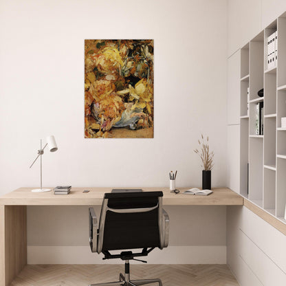 Roses - Childe Hassam Brushed Aluminum Print - 70x100 cm / 28x40 inches | Childe Hassam Aluminum Print | Childe Hassam Prints