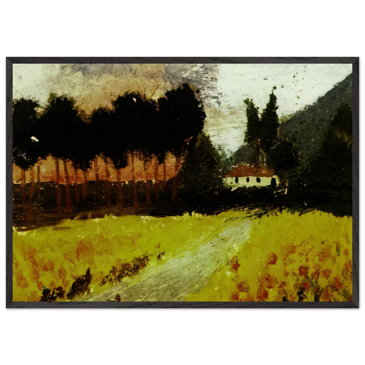 VILABERTRIN - Salvador Dali 70x100 cm / 28x40 inches Framed Art Print – Black Wooden Frame