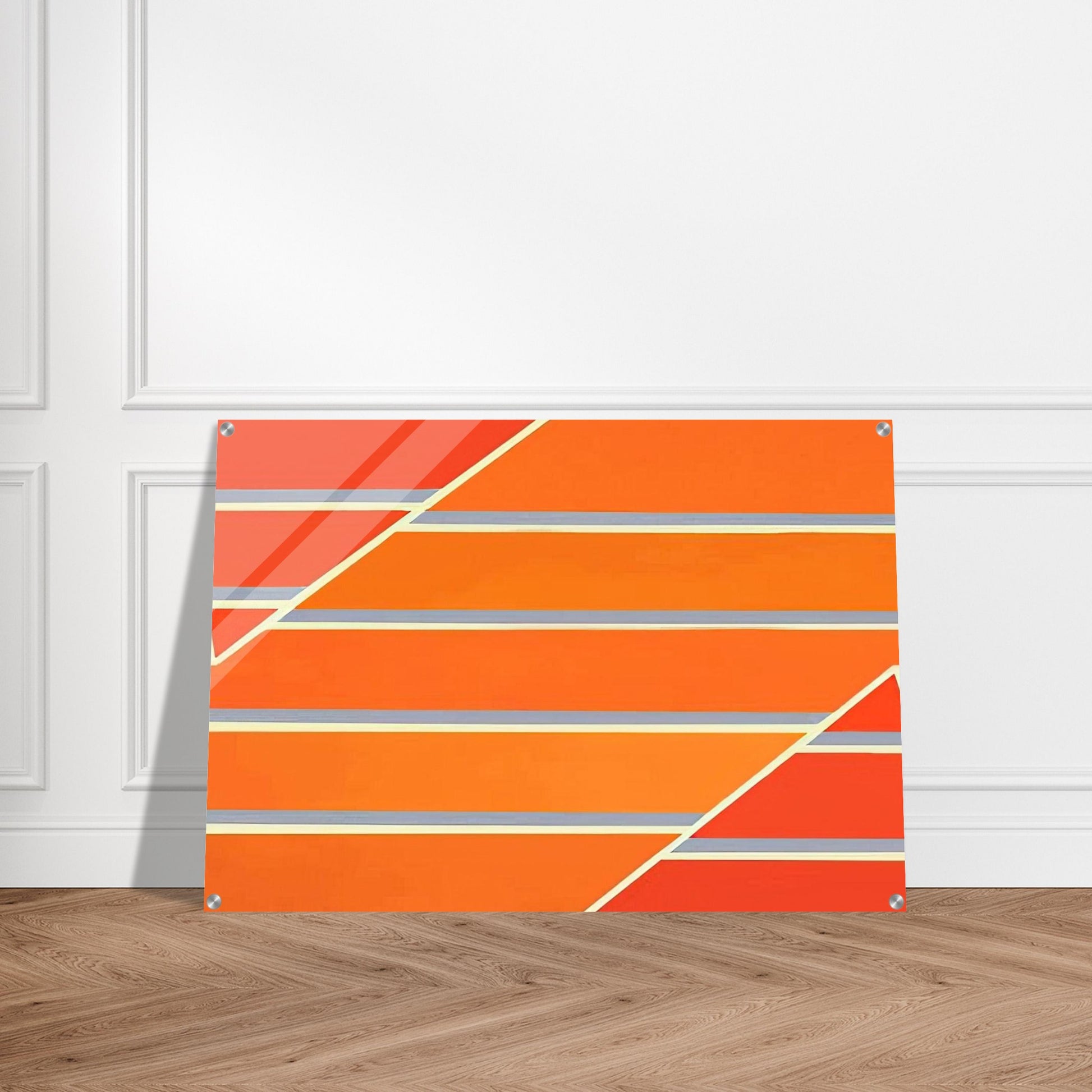 Orange Time - 1965 - Larry Zox Acrylic Print - 70x100 cm / 28x40″ inches