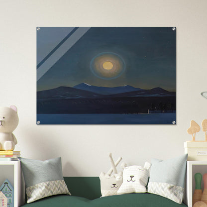 Moonlight, Winter - Rockwell Kent Acrylic Print - 70x100 cm / 28x40″ inches