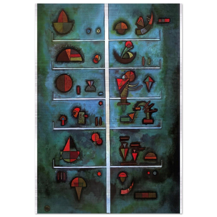 STOREYS 1929 - Wassily Kandinsky Brushed Aluminum Print - 70x100 cm / 28x40 inches | Wassily Kandinsky Aluminum Print | Wassily Kandinsky Prints