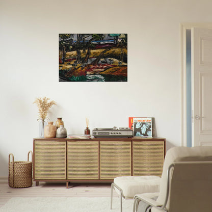 Landscape - Expressionism - Forrest Bess Brushed Aluminum Print - 70x100 cm / 28x40 inches | Forrest Bess Aluminum Print | Forrest Bess Prints