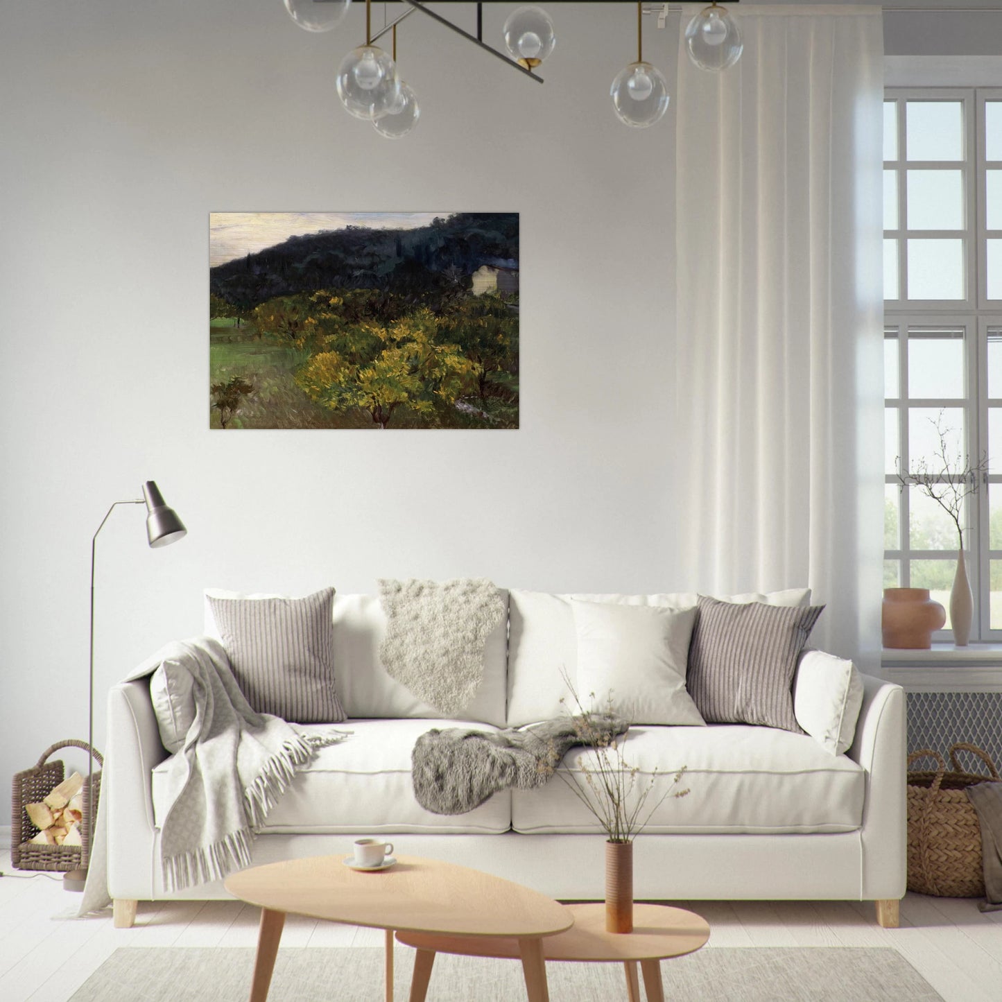 Landscape near Grasse - John Singer Sargent Brushed Aluminum Print - 70x100 cm / 28x40 inches | John Singer Sargent Aluminum Print | John Singer Sargent Prints