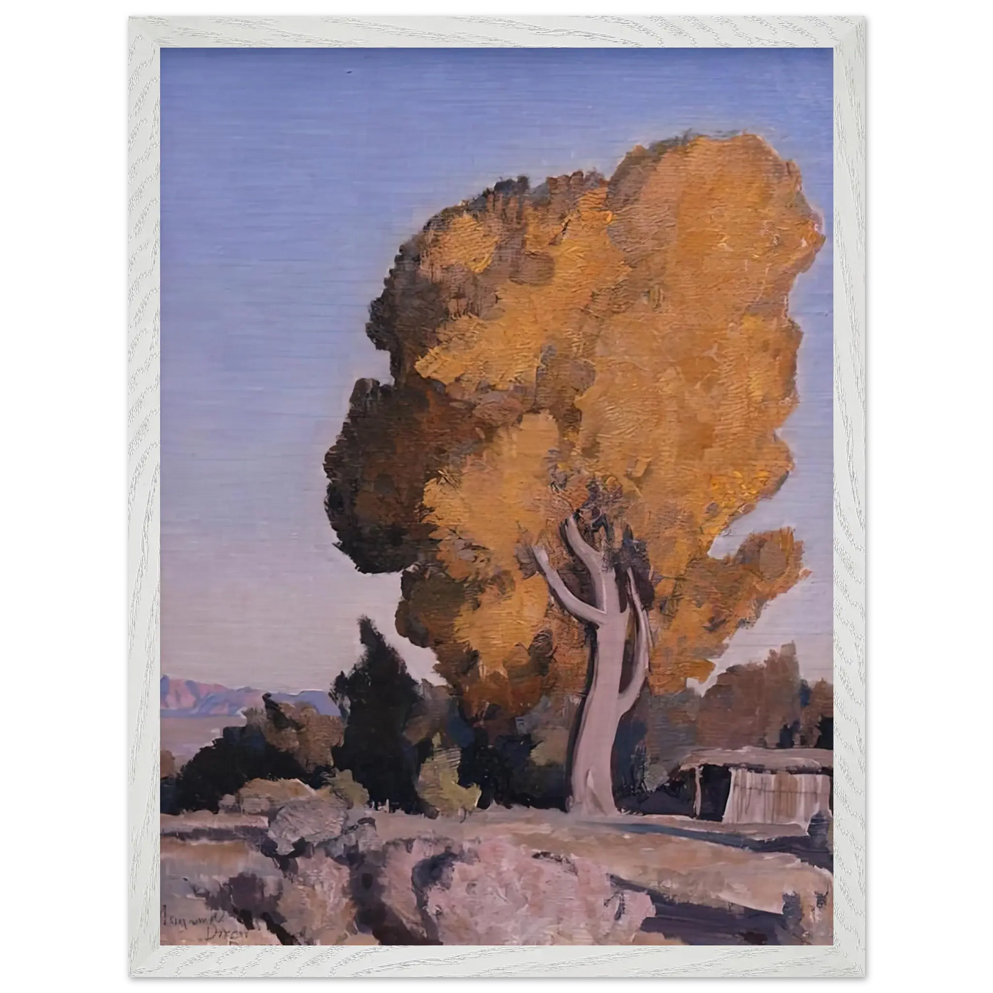 Maynard Dixon - LOW COUNTRY COTTONWOOD 1940 Wall art - 50x70 cm / 20x28 Inches - Fine Art Poster - -