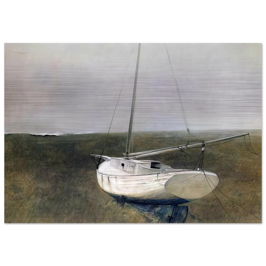 BELOW DOVER 1950 - Andrew Wyeth Brushed Aluminum Print - 70x100 cm / 28x40 inches | Andrew Wyeth Aluminum Print | Andrew Wyeth Prints