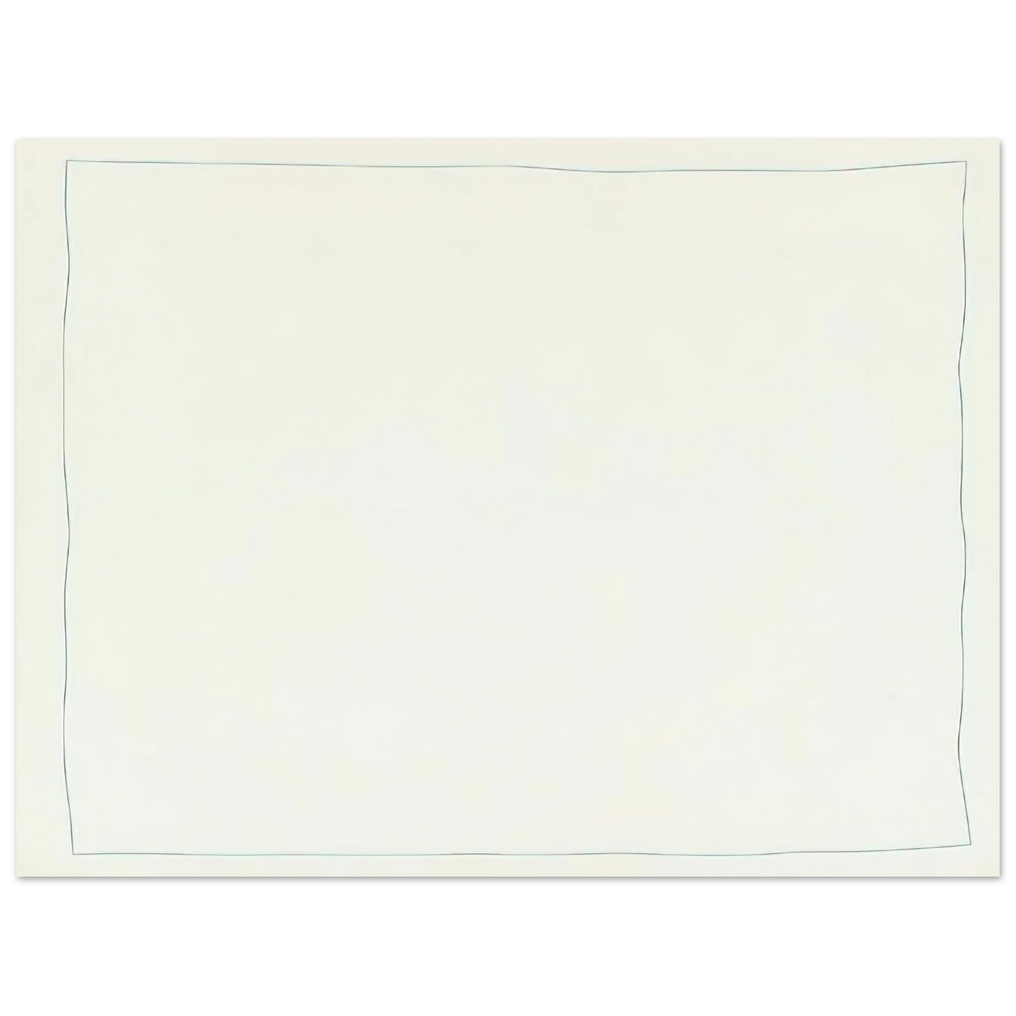 Robert Ryman - Bent Line Drawing  75x100 cm / 30x40inches Fine Art Poster
