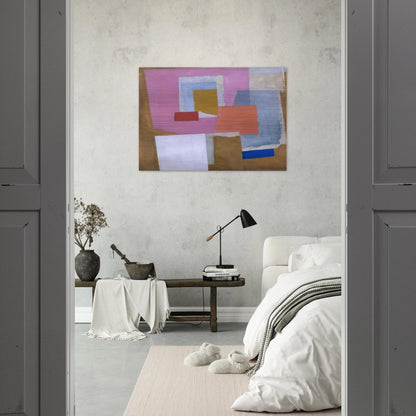 1924 first abstract painting, Chelsea - 1924 - Ben Nicholson Brushed Aluminum Print - 70x100 cm / 28x40 inches | Ben Nicholson Aluminum Print | Ben Nicholson Prints