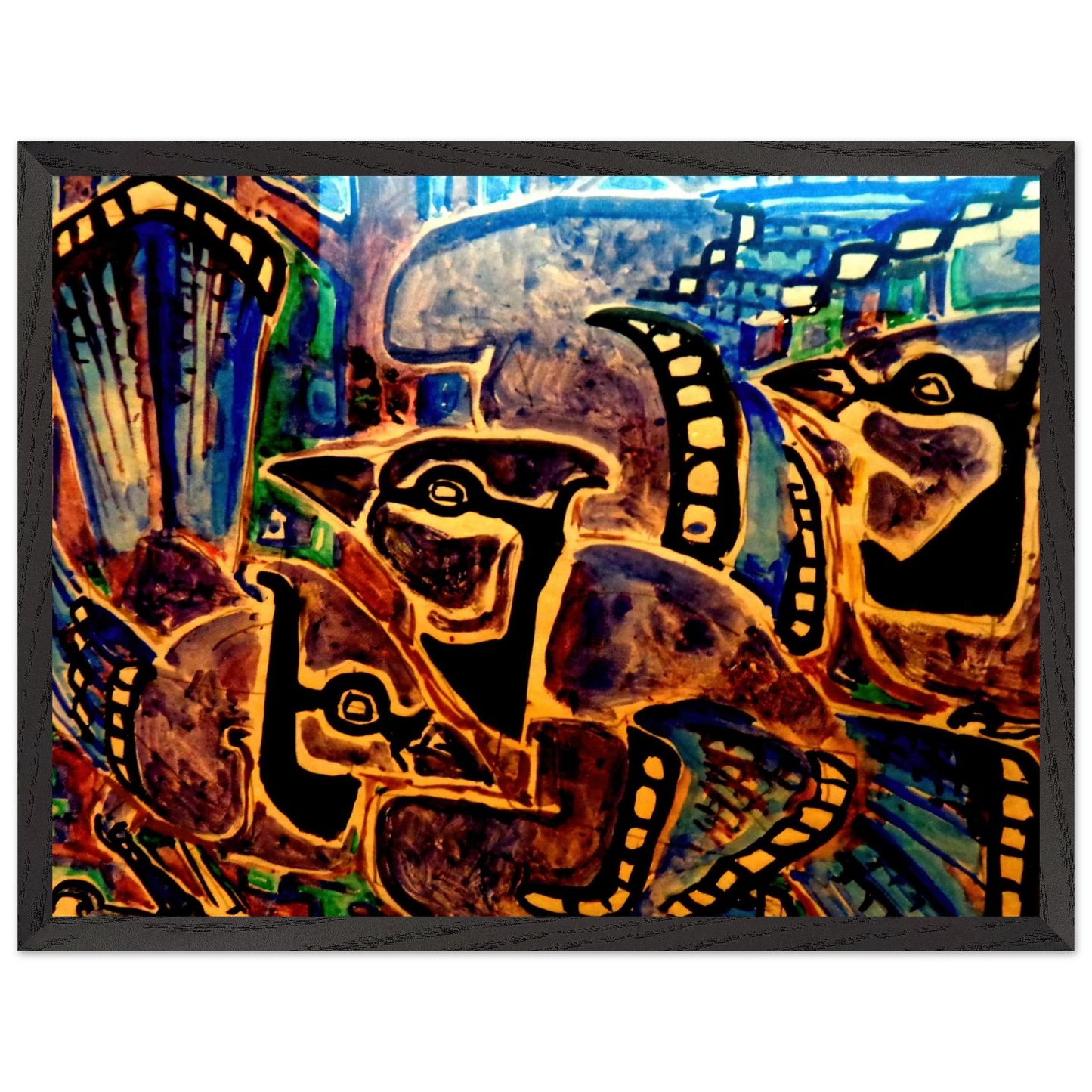 Walter Inglis Anderson - Walter Anderson Wall art - 30x45 cm / 12x18 inches - Premium Wooden Framed Poster With Fine Art Paper-canvas - Wood frame