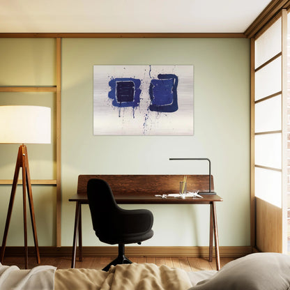 Deux Magots - Sam Francis Brushed Aluminum Print - 70x100 cm / 28x40 inches | Sam Francis Aluminum Print | Sam Francis Prints