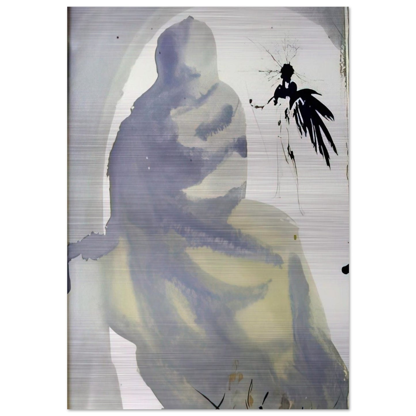 SEDUXISTI ME DOMINE 1967 - Salvador Dali Brushed Aluminum Print - 70x100 cm / 28x40 inches | Salvador Dali Aluminum Print | Salvador Dali Prints