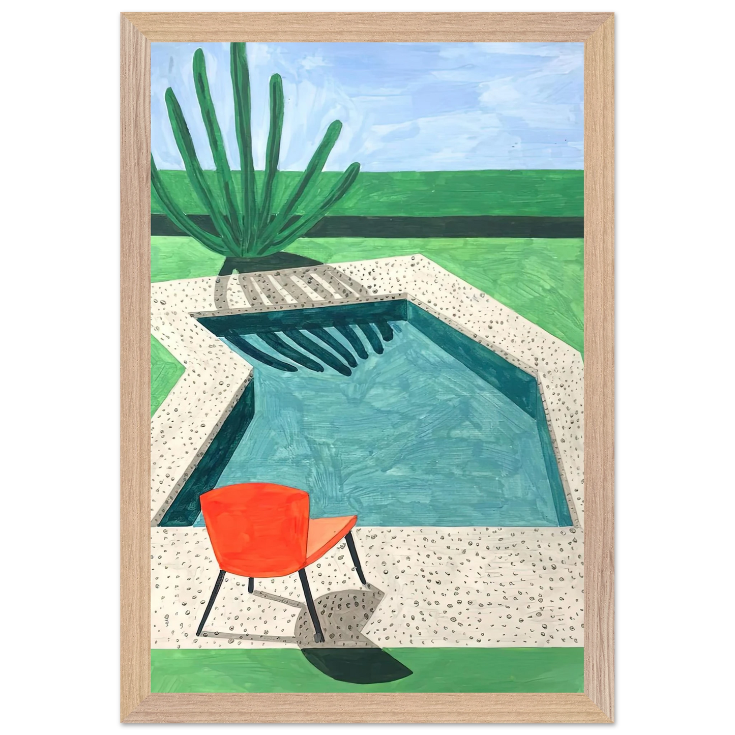 David Hockney - David Hockney Wall art - 70x100 cm / 28x40 inches - Fine Art Poster-canvas - -