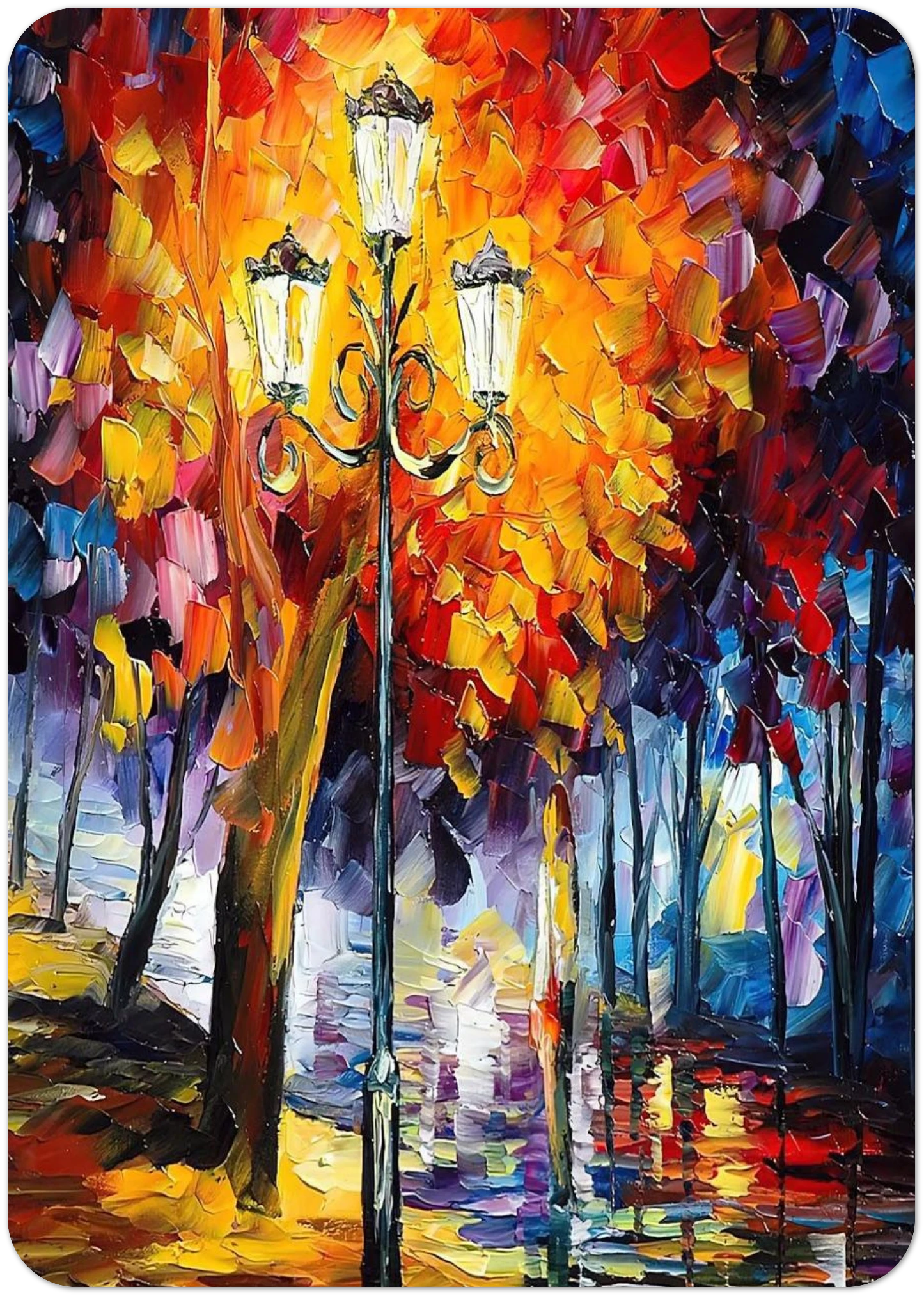 Leonid Afremov By Leonid Afremov Pack of 10 Post Cards | Leonid Afremov Post Cards | A6 (10.5 x 14.8 cm) - 4.1 x 5.8 inches