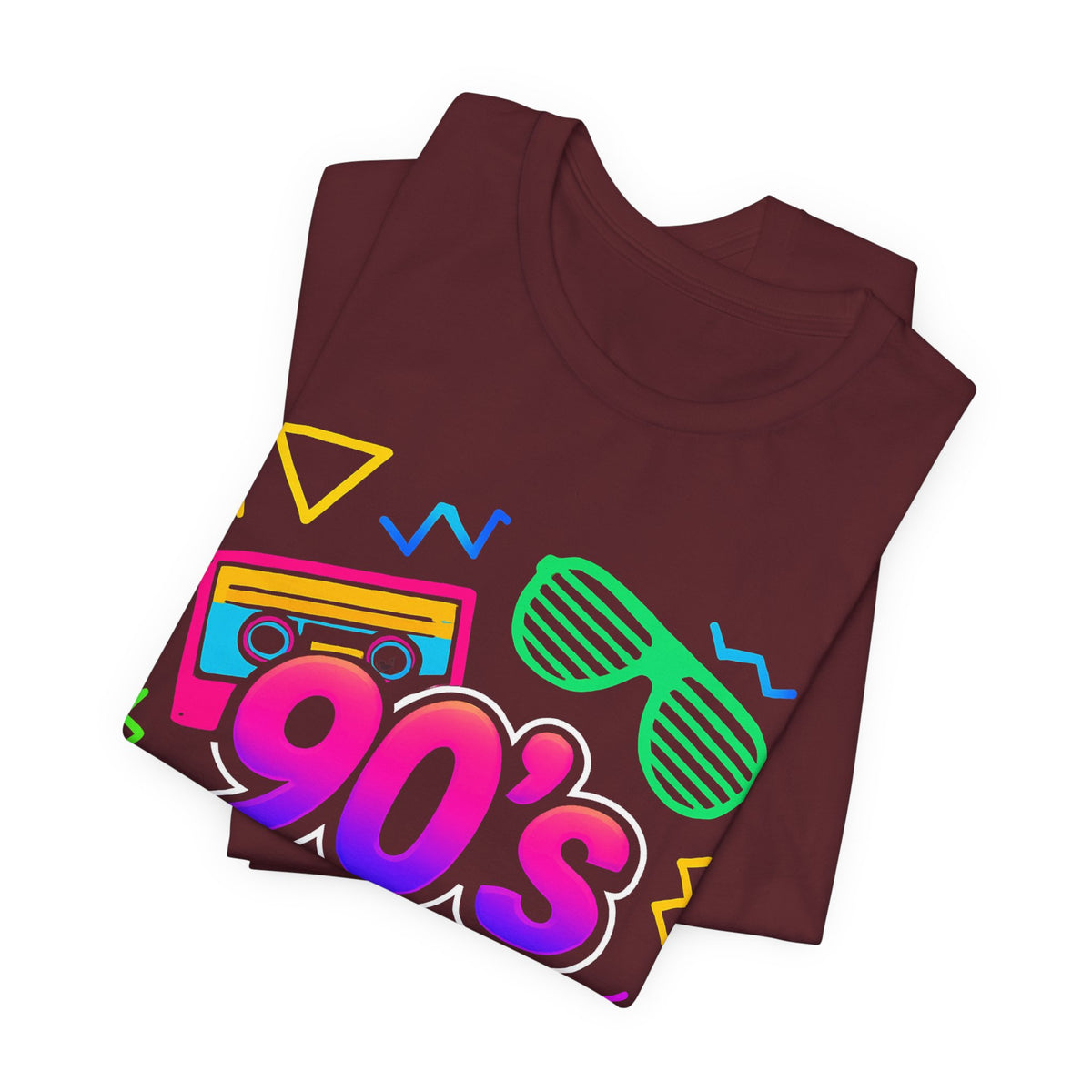 Oldschool-Musik der 90er – Arcade-Vibes. Klassischer 90er-Jahre-Vintage-Look. Retro-T-Shirt „I Heart The Nineties“ aus den 90ern.