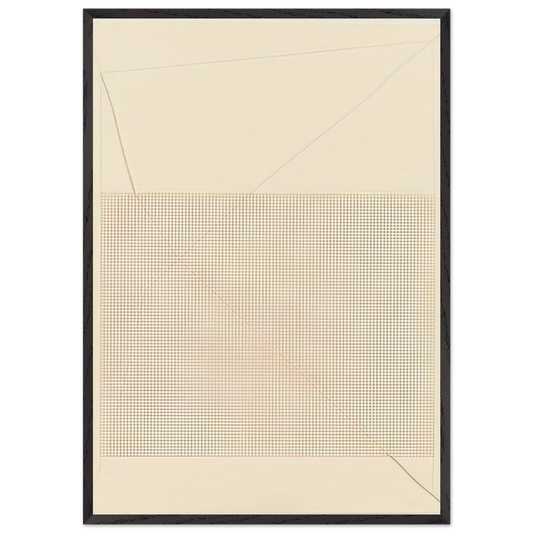 Untitled 7314 - 1973 - Gego 70x100 cm / 28x40 inches Framed Art Print – Black Wooden Frame