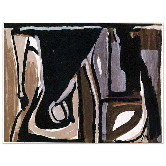 Bram van Velde - Nocturne - 1981  75x100 cm / 30x40inches Fine Art Poster