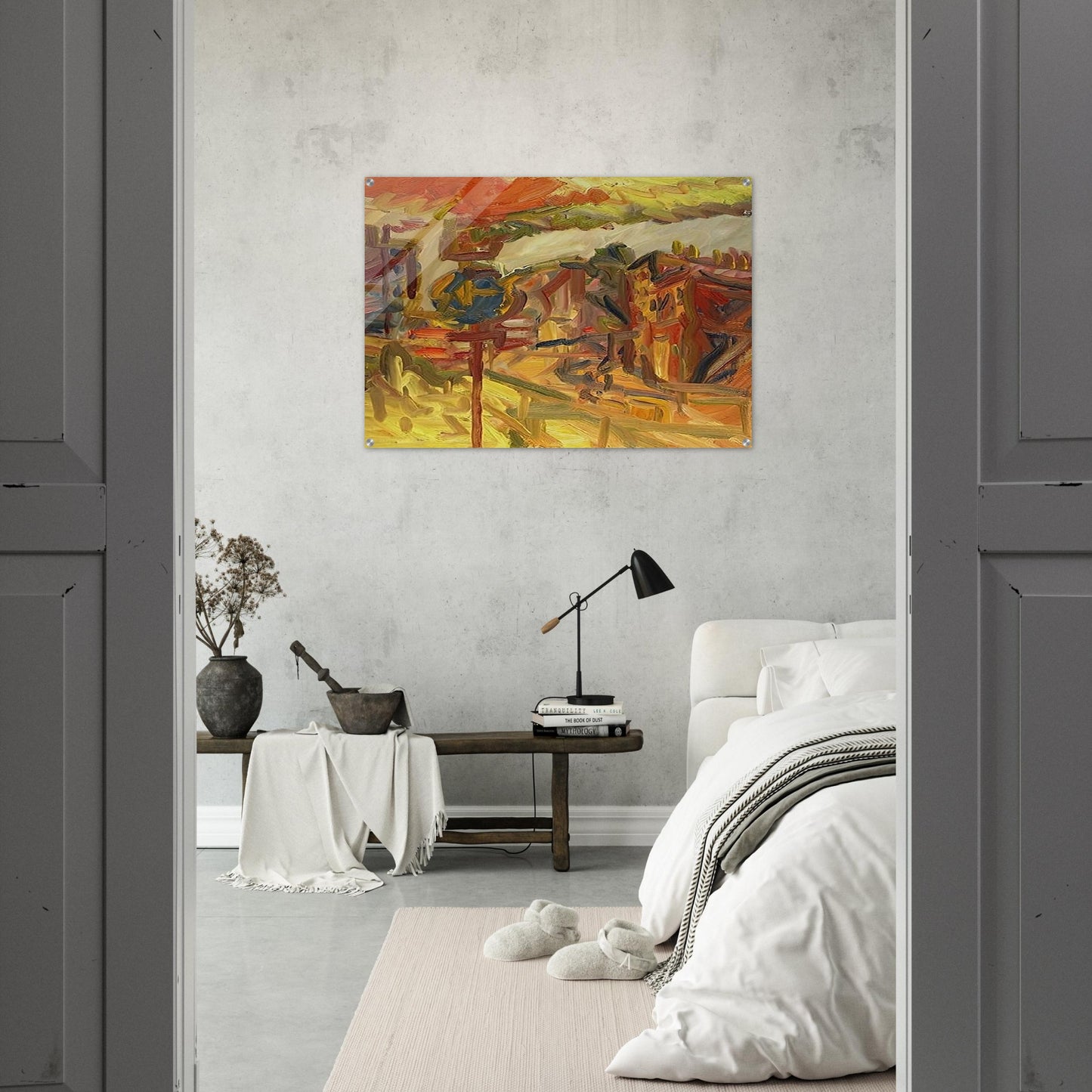 THE AWNING - Frank Auerbach Acrylic Print - 70x100 cm / 28x40″ inches