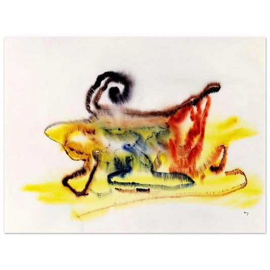 Henri Michaux - Untitled - 1961  75x100 cm / 30x40inches Fine Art Poster