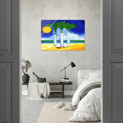 Paisagem - Naïve Art Primitivism - Aldemir Martins Acrylic Print - 70x100 cm / 28x40″ inches