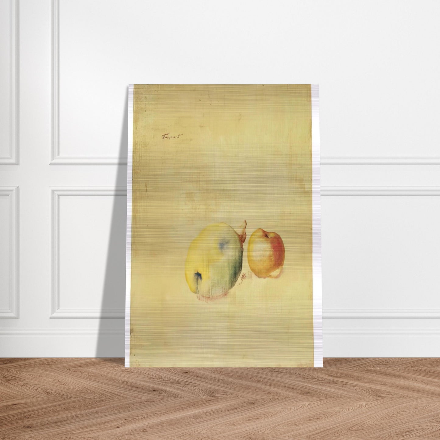 Cotogna e mela – 28.12.41 - 1941 - Julius Bissier Brushed Aluminum Print - 70x100 cm / 28x40 inches | Julius Bissier Aluminum Print | Julius Bissier Prints