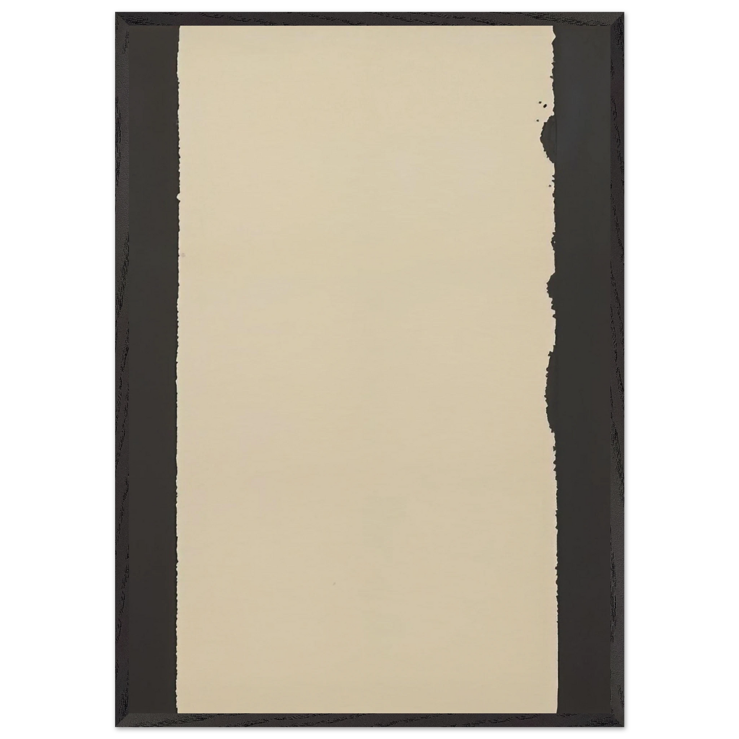 Burnt Umber  Ultramarine Blue - 2007 - Yun Hyong-keun 70x100 cm / 28x40 inches Framed Art Print – Black Wooden Frame