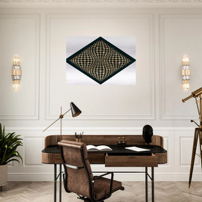 Oggetto ottico dynamico - Op Art - Dadamaino Brushed Aluminum Print - 70x100 cm / 28x40 inches | Dadamaino Aluminum Print | Dadamaino Prints