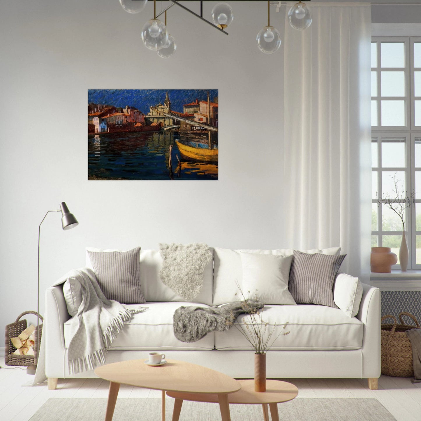 MARTIGUES - Raoul Dufy Brushed Aluminum Print - 70x100 cm / 28x40 inches | Raoul Dufy Aluminum Print | Raoul Dufy Prints