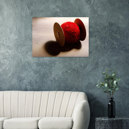 Wheels with ball - 2001 - Lygia Pape Brushed Aluminum Print - 70x100 cm / 28x40 inches | Lygia Pape Aluminum Print | Lygia Pape Prints