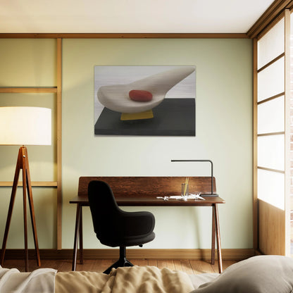 MOTHER AND EGG 1947 - Kurt Schwitters Brushed Aluminum Print - 70x100 cm / 28x40 inches | Kurt Schwitters Aluminum Print | Kurt Schwitters Prints