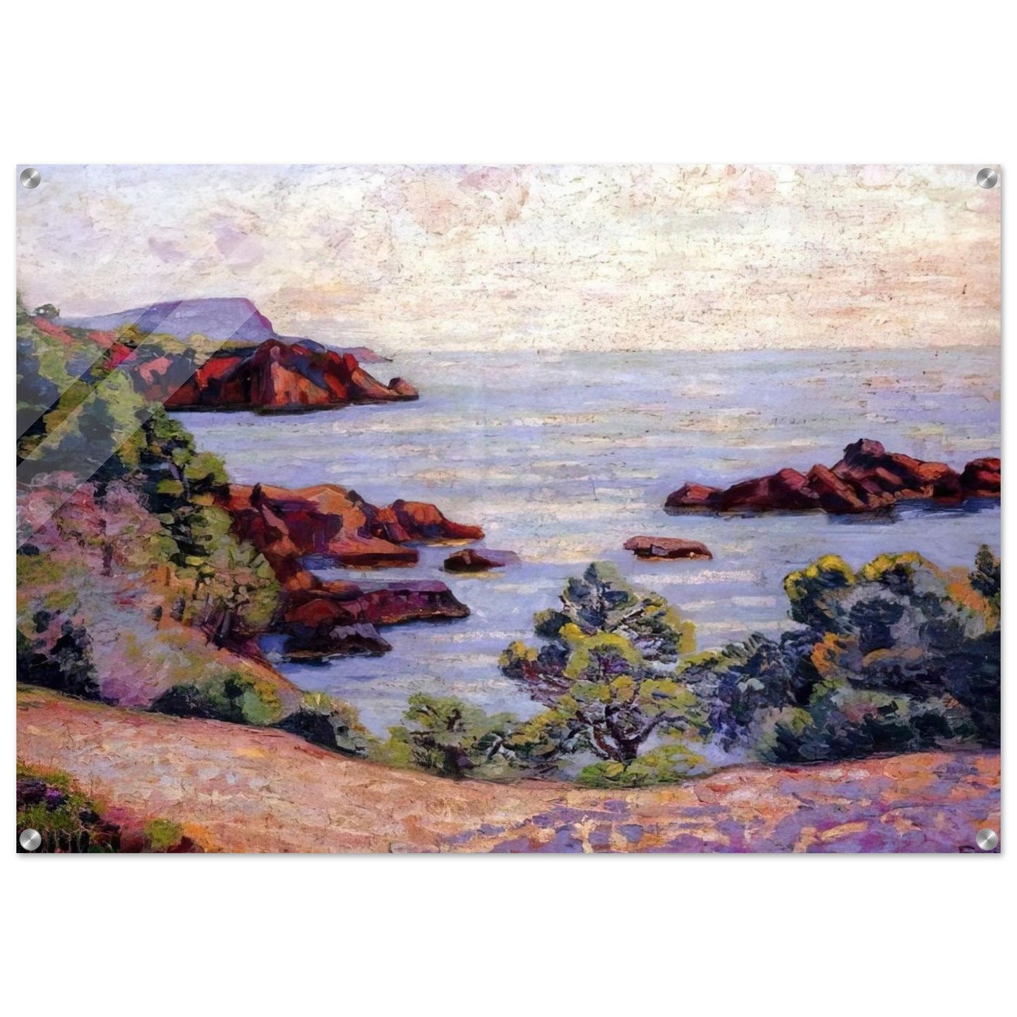 Paysage du Midi - 1905 - Armand Guillaumin Acrylic Print - 70x100 cm / 28x40″ inches | Armand Guillaumin Wall Art | Armand Guillaumin Prints