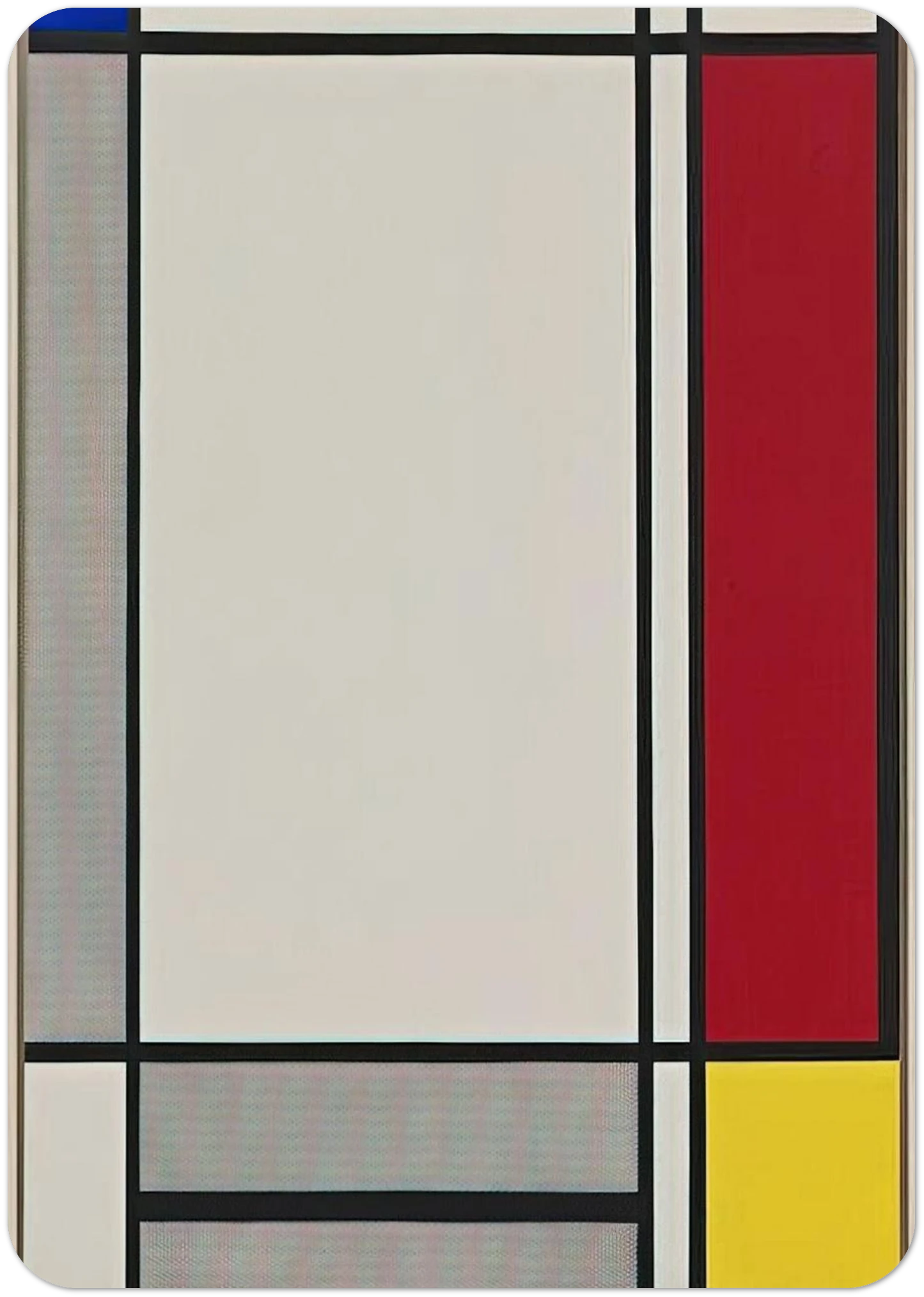 NON OBJECTIVE I 1964 By Roy Lichtenstein Pack of 10 Post Cards | Roy Lichtenstein Post Cards | A6 (10.5 x 14.8 cm) - 4.1 x 5.8 inches