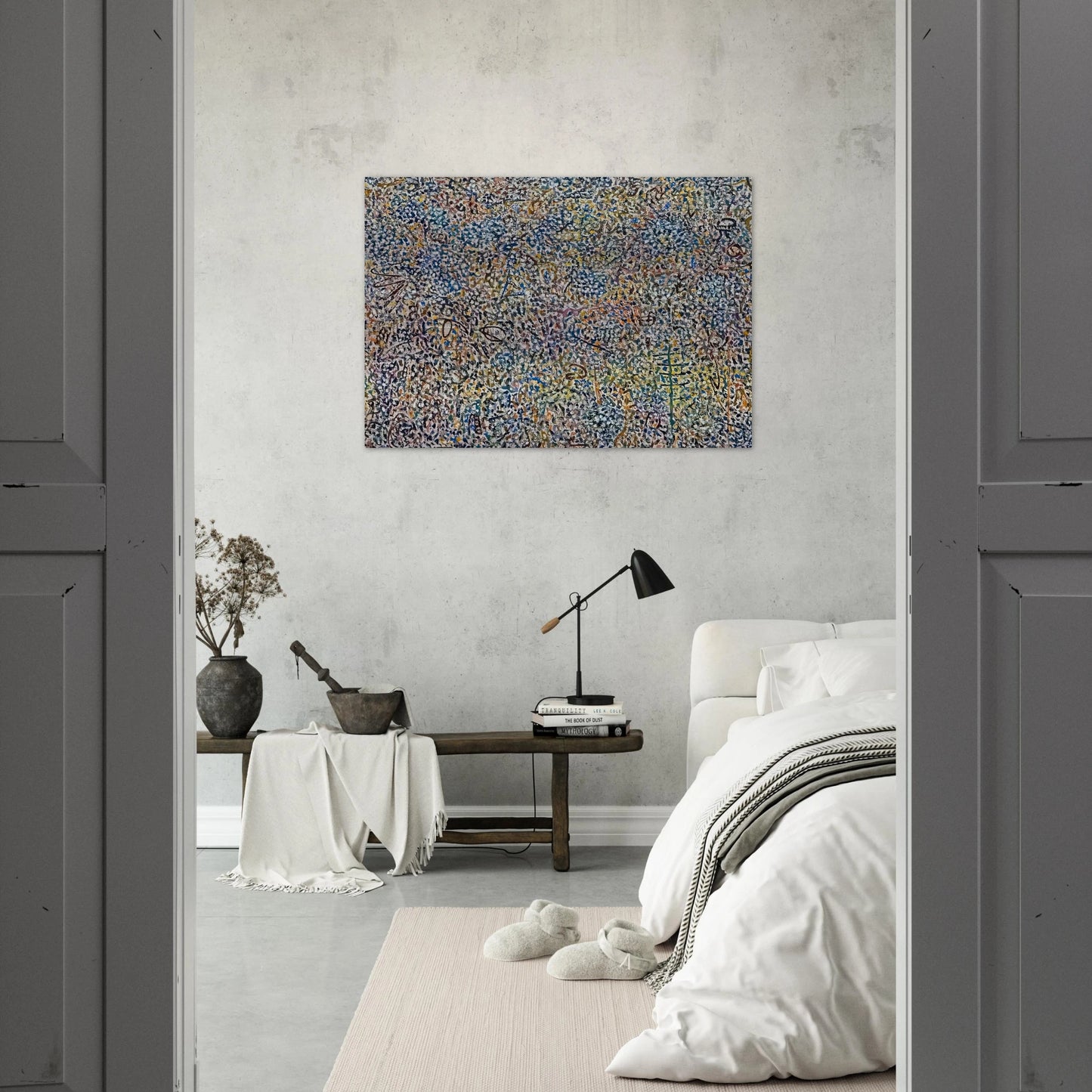 Presence Amaranth Garden - 1974 - Richard Pousette-Dart Brushed Aluminum Print - 70x100 cm / 28x40 inches | Richard Pousette-Dart Aluminum Print | Richard Pousette-Dart Prints