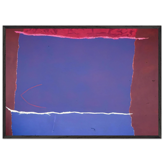 Infinity Field Lefkada Series - 1980 - Theodoros Stamos 70x100 cm / 28x40 inches Framed Art Print – Black Wooden Frame
