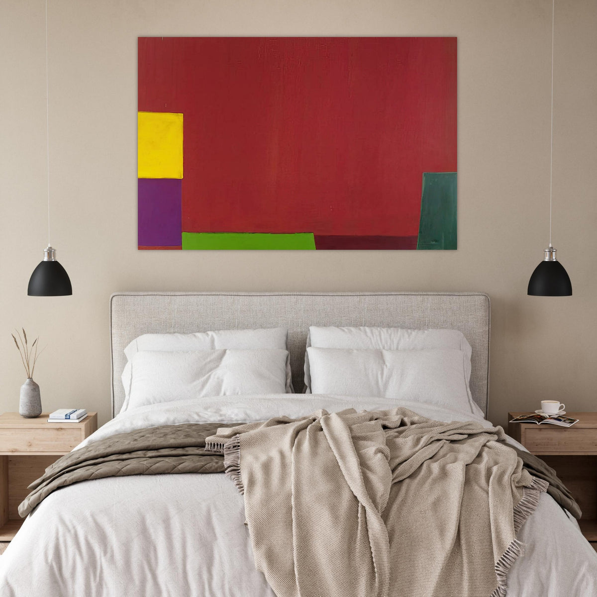 18.6.65 - 1965 - John Hoyland Art Prints - 100x150 cm / 40x60″ inches | John Hoyland Poster | John Hoyland Prints