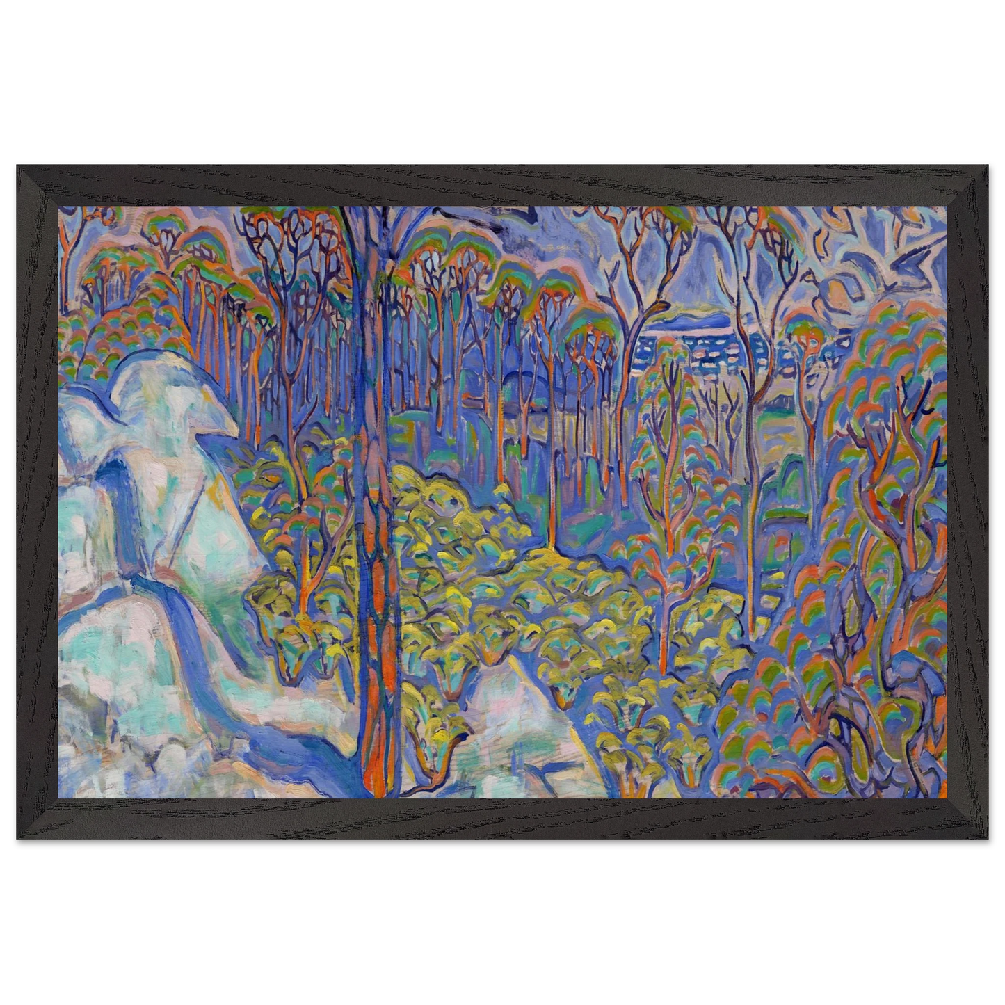 Walter Inglis Anderson - Walter Anderson Wall art - 70x100 cm / 28x40 inches - Premium Wooden Framed Poster With Fine Art Paper-canvas - Black frame