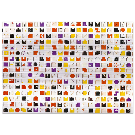 Book of Time - 1961 - Lygia Pape Brushed Aluminum Print - 70x100 cm / 28x40 inches | Lygia Pape Aluminum Print | Lygia Pape Prints