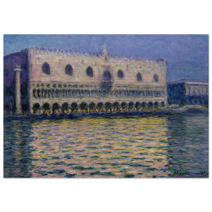The Palazzo Ducale - claude monet Brushed Aluminum Print - 70x100 cm / 28x40 inches | claude monet Aluminum Print | claude monet Prints