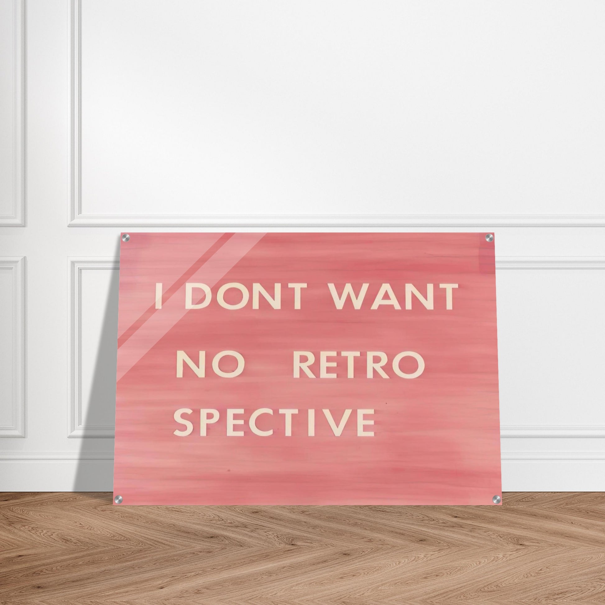 I DON T WANT NO RETRO SPECTIVE 1979 - Edward Ruscha Acrylic Print - 70x100 cm / 28x40″ inches
