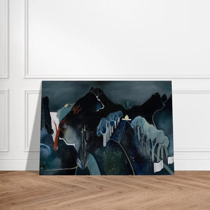 Mysterious Landscape - 1930 - Tove Jansson Brushed Aluminum Print - 70x100 cm / 28x40 inches | Tove Jansson Aluminum Print | Tove Jansson Prints