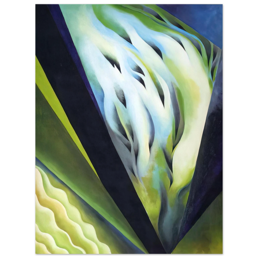 Georgia O'Keeffe - Blue and Green Music Fine Art Poster