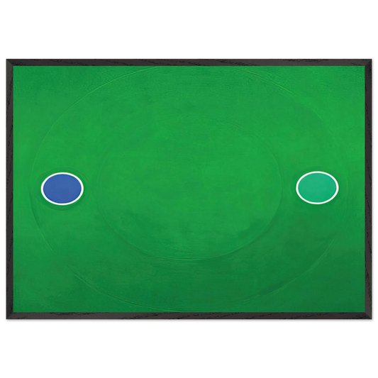 Green Melt - 1966 - Thomas Downing 70x100 cm / 28x40 inches Framed Art Print – Black Wooden Frame