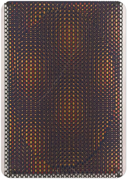 Círculo rojo y amarillo - 1970 By Antonio Asis Pack of 10 Post Cards | Antonio Asis Post Cards | A6 (10.5 x 14.8 cm) - 4.1 x 5.8 inches