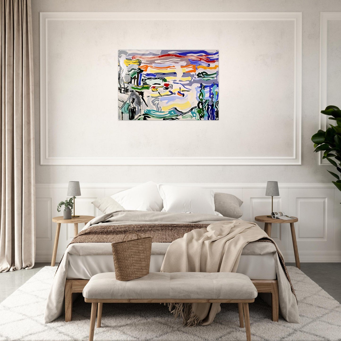COAST VILLAGE 1987 - Roy Lichtenstein Acrylic Print - 70x100 cm / 28x40″ inches