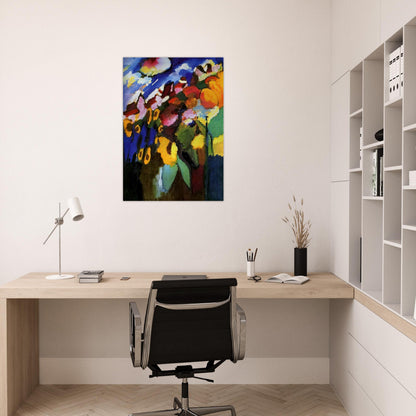 MURNAU GARDEN 1909 - Wassily Kandinsky Brushed Aluminum Print - 70x100 cm / 28x40 inches | Wassily Kandinsky Aluminum Print | Wassily Kandinsky Prints