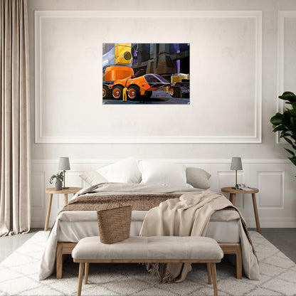 Syd Mead - Syd Mead Acrylic Print - 70x100 cm / 28x40″ inches | Syd Mead Wall Art | Syd Mead Prints