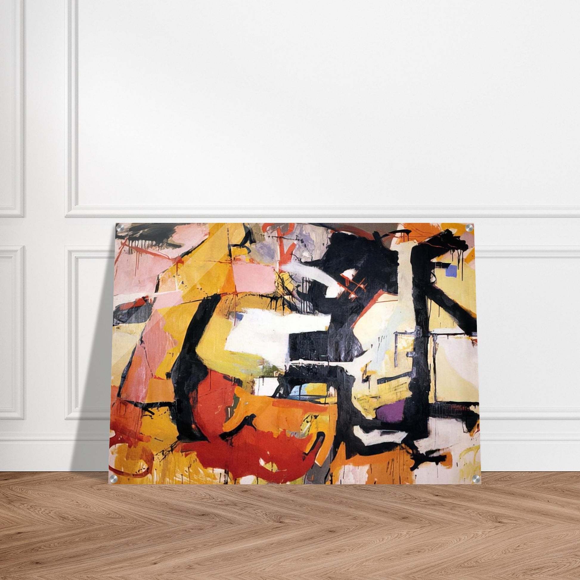 ABSTRACT FORCE HOMAGE TO FRANZ KLINE 1952 - Audrey Flack Acrylic Print - 70x100 cm / 28x40″ inches