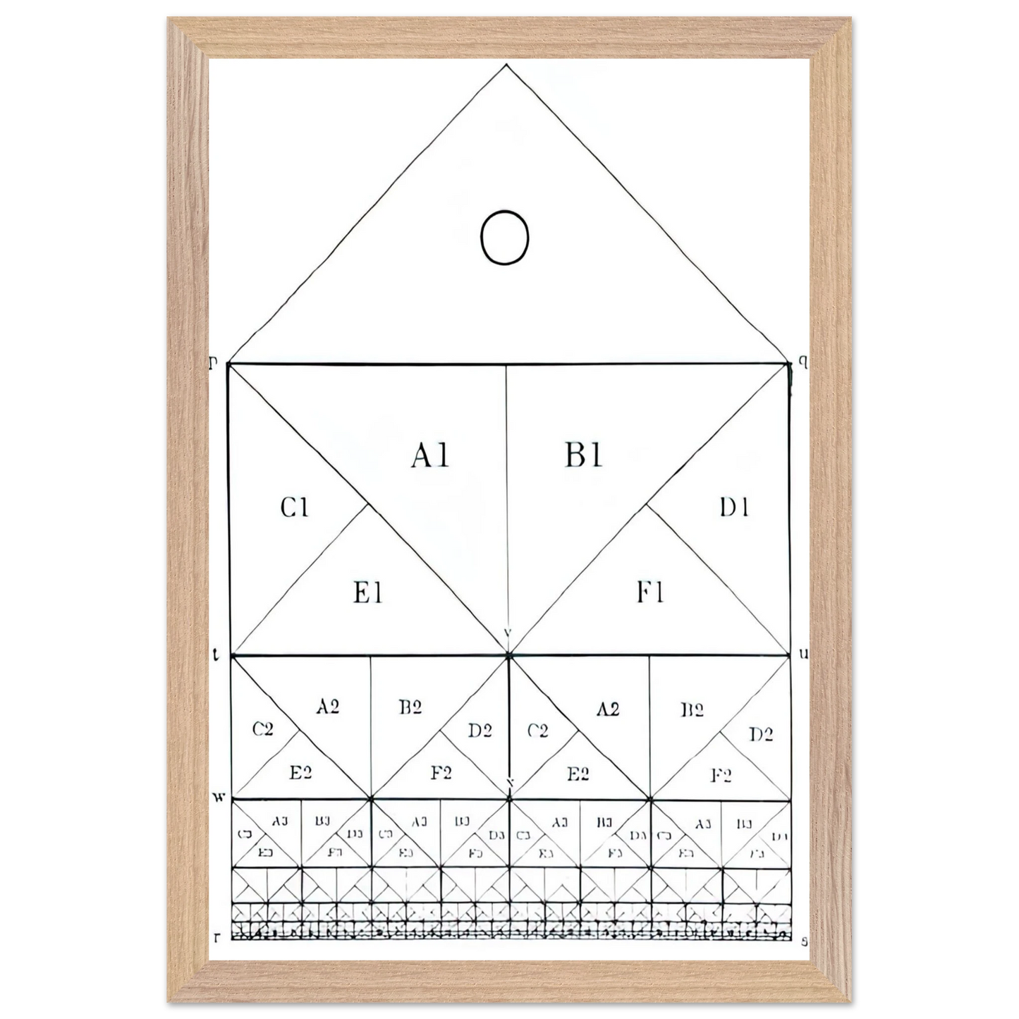 MC Escher - SCHEME Wall Art - 30x40 cm / 12x16 inches - Fine Art Poster-canvas - -