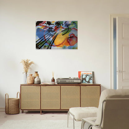 IMPROVISATION 26 ROWING 1912 - Wassily Kandinsky Brushed Aluminum Print - 70x100 cm / 28x40 inches | Wassily Kandinsky Aluminum Print | Wassily Kandinsky Prints