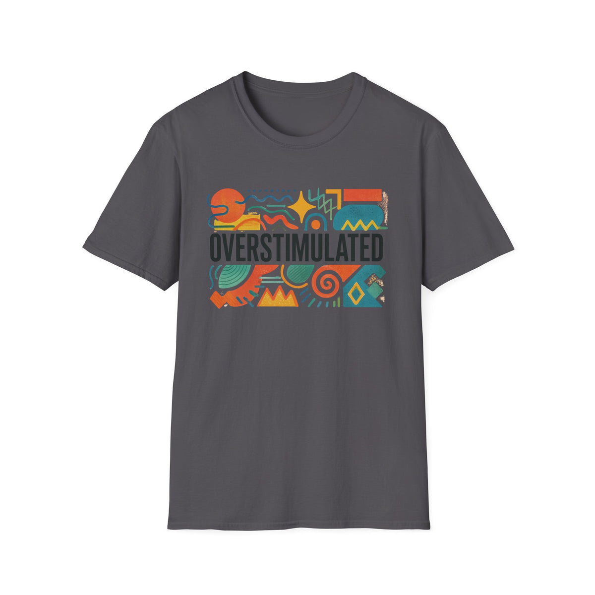 Überreiztes T-Shirt für Mama | Lustiges müdes Mama-Shirt | Weirdcore-Kleidung | Gen-Z-Humor-T-Shirt | Erschöpftes, aber ästhetisches T-Shirt
