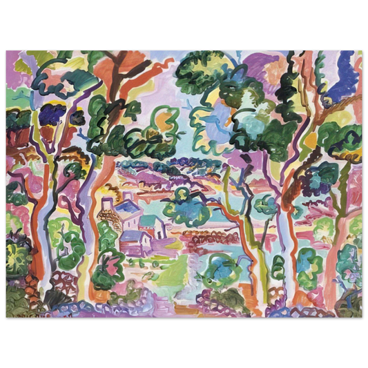 Charles Lapicque - Paysage - Fauvism  75x100 cm / 30x40inches Fine Art Poster